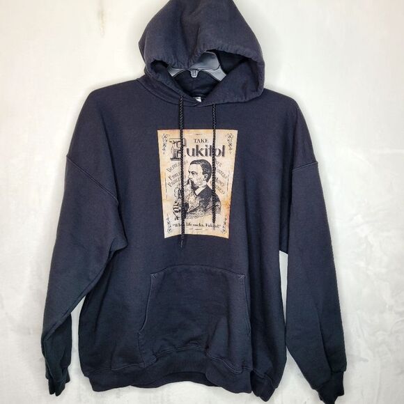 Vintage Other - Vintage Heavyweight Graphic Humor Fukitol Oversized Hoodie Size XL